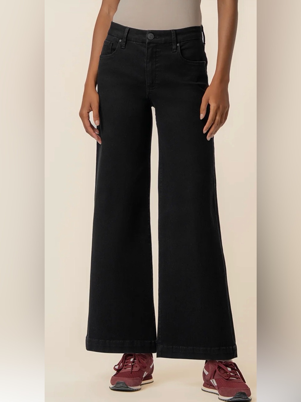 KUT From The Cloth Meg Fab Ab Wide Leg Jeans Size 10